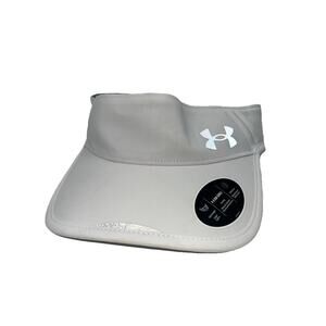 Under Armour Men's UA Launch Run Visor 1361563-100 White OSFM NEW NWT